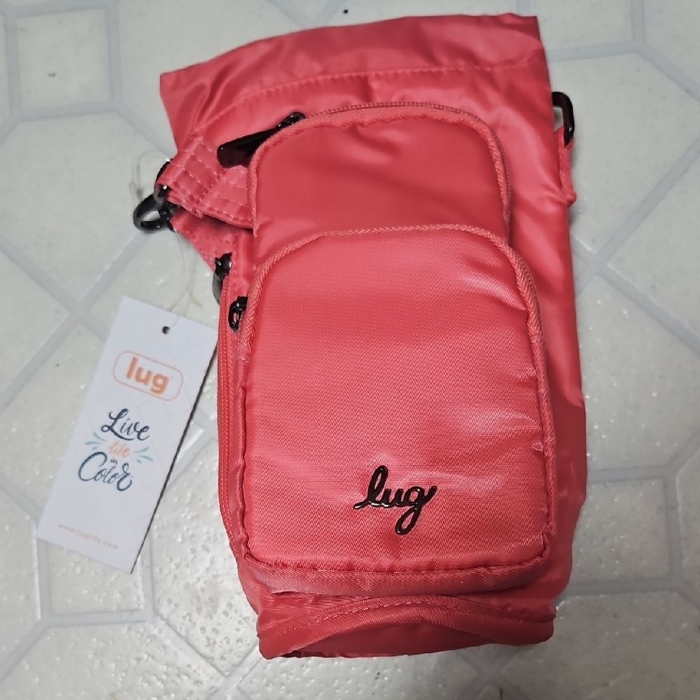 Lug Huggie insulated crossbody water bottle bag, Nwt